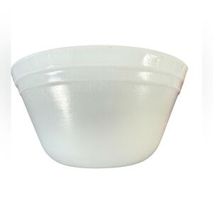 Vintage Federal Glass small milk glass mixing bowl.